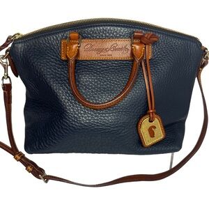 #207 Dooney & Bourke Vintage Florentine Vachetta Satchel Two-Way Bag